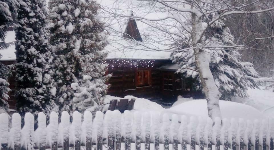 Góralska Czarcia Chata pod Jałowcem Stryszawa Exterior foto